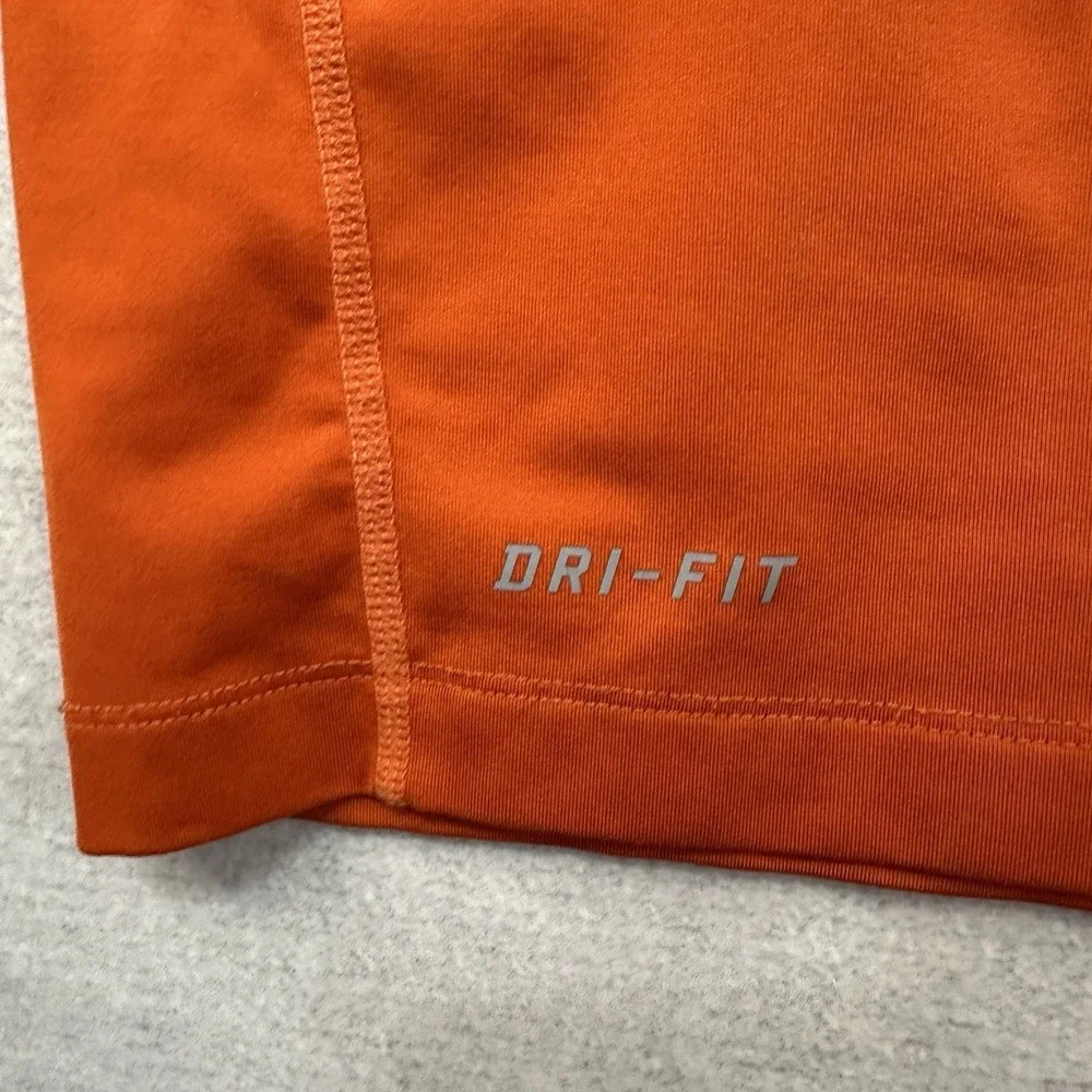 Nike Pro Combat Dri-Fit Compression Long Sleeve Men's XXL Shirt Orange‎
